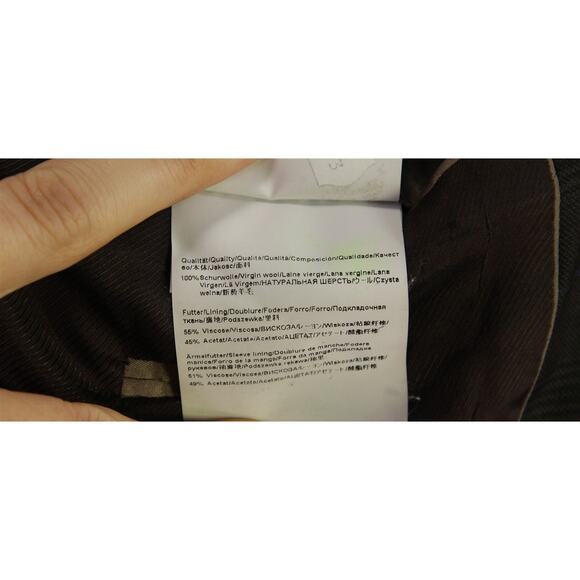 Hugo Boss The James4 Brown Black Blue Plaid Windowpane Wool Sportcoat Blazer 40R - Picture 11 of 11